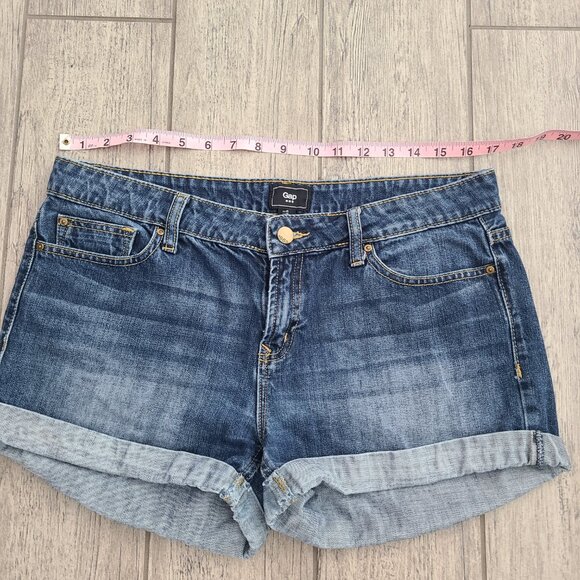 Gap women's blue jean denim short size 10 - Picture 7 of 10